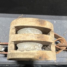 Antique Wooden Double Sheave