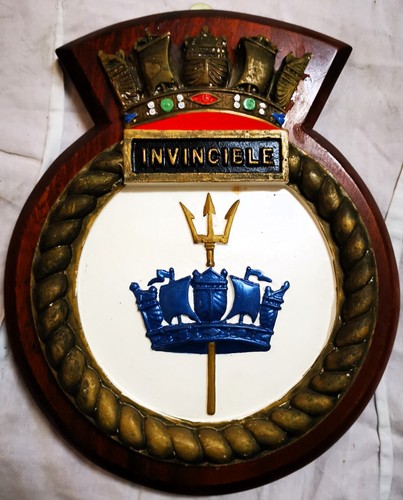 Hms invincible ship crest - hms,