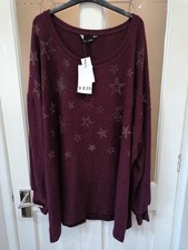 BNWT Yours Burgundy 'Star'