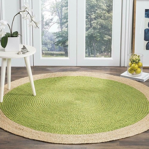 Jute rug round handmade sea - handmade,