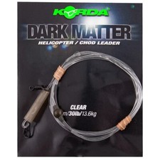 Korda Dark Matter Leader Heli Clear 30lb Helicopter Chod Leader Safe Zone 1m