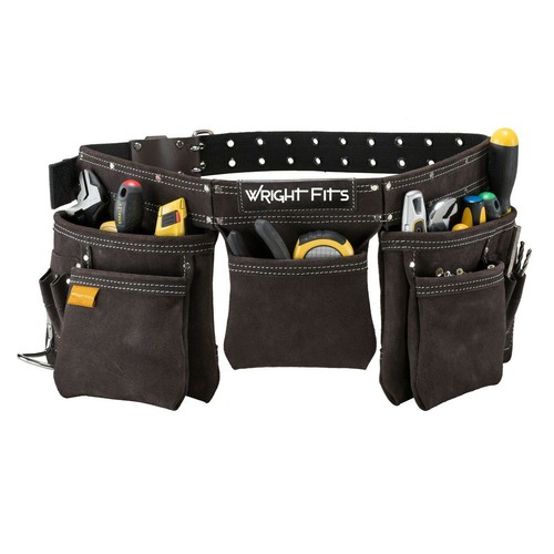Leather tool belt apron - leather,