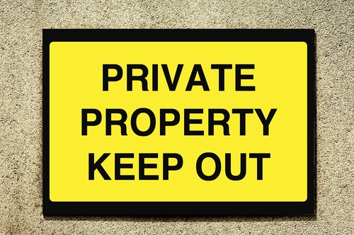 Private property large - property, /