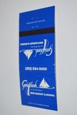 Gangplank on the Potomac Restaurant and Marina DC 30 Rear Strike Matchbook Cover
