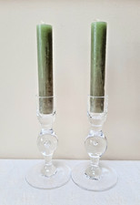 Vicke Lindstrand glass candle holders 61714