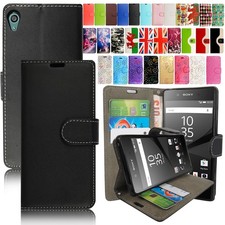 Phone Case For Sony Xperia Z1 Z2 Z3 Z4 Z5 Premium Compact  Flip Wallet Cover