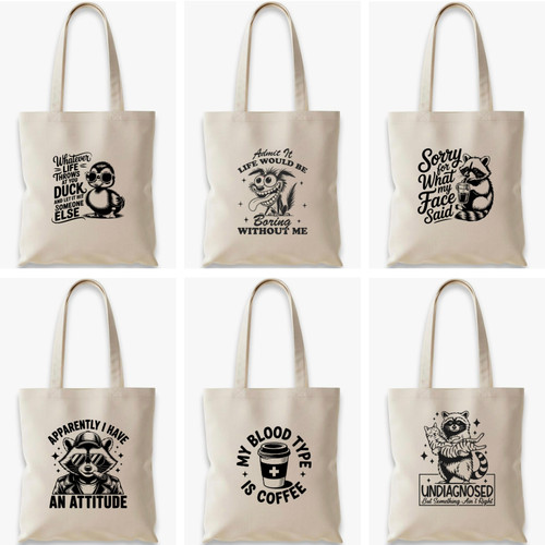 Funny sarcastic tote bag - funny,