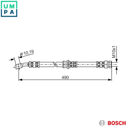 Brake hose 987 - hose, 476
