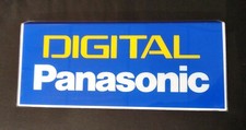 PANASONIC DIGITAL Vintage Shop Display Sign Plastic Blue White  34.5cm x 16.5cm