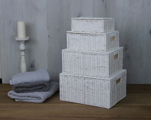 Storage basket set resin - storage,