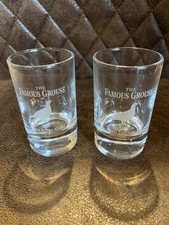 Famous Grouse Etched Whiskey Glasses
