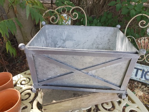 Ornate wrought iron trough - ornate,