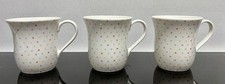 PORTMEIRION For John Lewis Secret Garden Mug x 3 Spot Spots Polka Dot Bird Cup