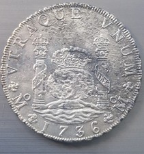 Stunning 1736 Philip V 8 Reales Recovered From the Wreck Of The Hollandia wreck