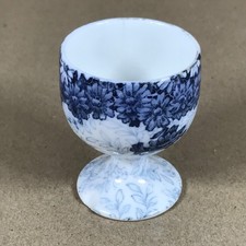 Antique Royal Doulton Blue and White Daisy Chintz Egg Cup RD21