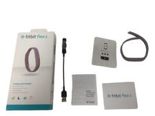 Fitbit Flex 2 Fitness Wristband Lavender Bundle with Charger & Guides #CH