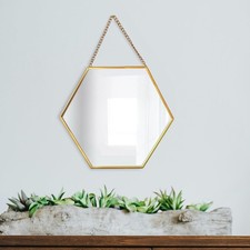 Hexagon Hanging Wall Mirror
