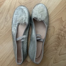 Silver Sparkly Shoes Size 2