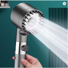High Pressurized Filter Shower Head 3-mode Adjustable Spray with Massage Brush R