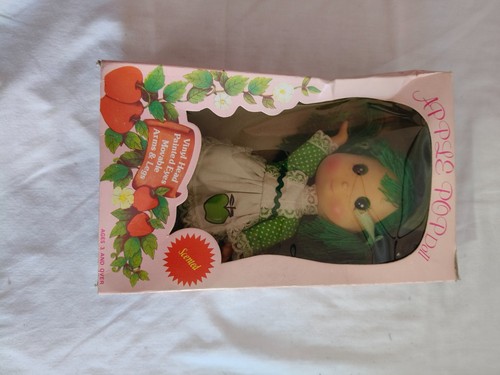 Vintage 1980s apple pop doll - apple,