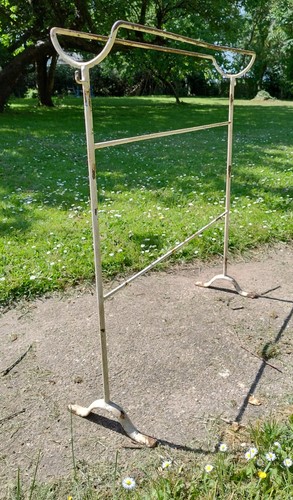 Vintage french iron towel rail - french,