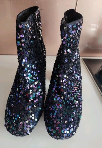 Sequin ankle boot with - ankle, block