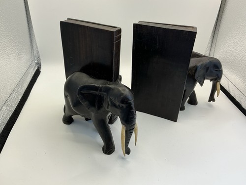 Ebony bookends hand - hand, carved
