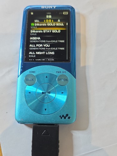 Sony walkman s754 blue 8gb - walkman, nw-s754