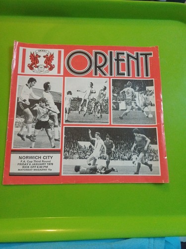Leyton orient norwich cup - orient,