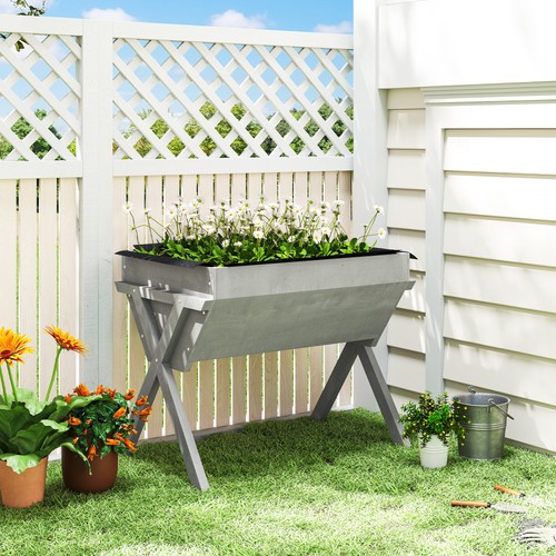 Wooden raised garden - raised,