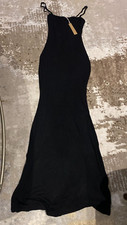 Skims Kim  Kardashian  Black Lounge Slip Maxi Dress - Medium - New