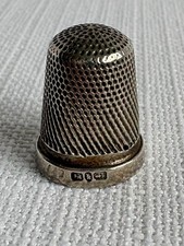 Victorian Silver Thimble Birmingham 1884