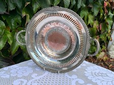 Beautiful vintage silver plated fruit bowl.