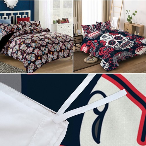 Gothic sugar skull duvet quilt - skull,