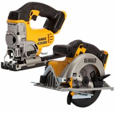 Dewalt DCS331N 18V Li-ion Jigsaw Body With Dewalt DCS391N Circular Saw Body