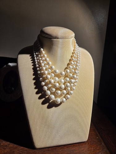 Vintage multi strand faux - vintage,