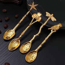 Vintage-Inspired Gold Teaspoon