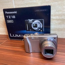 Panasonic LUMIX DMC-TZ18 Silver Compact Digital Camera 14MP 10x Zoom Tested