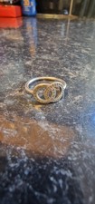 Pandora Real Silver Two Wring Ring S925 ALE Size 54