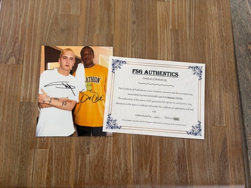 Eminem and dre - dr, autographed