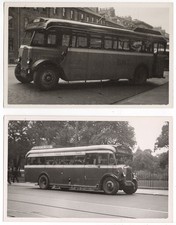 EDINBURGH Buses for Peebles & Dunbar 2 x Vintage Photographs 1949