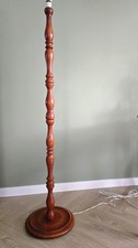 Vintage Turned Wood Floor Lamp