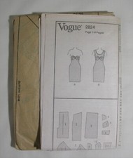 VOGUE 2824 Strapless Dress