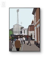 Baseball Ground Derby County Poster Football A4 Print Gift Wall Art Xmas Retro