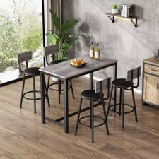 Industrial Bar Table Set 4