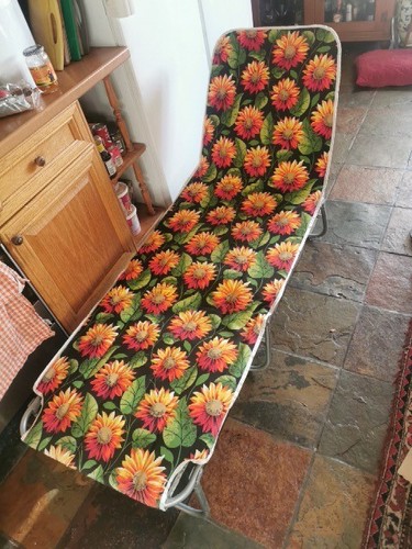 Vintage sun lounger garden - vintage,