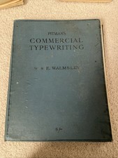Pitmans Commercial Typewriter