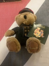 Harrods Knightsbridge Brown Teddy Bear Green Doorman Suit with Tag