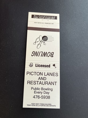 Vintage matchbook picton - vintage, “picton
