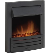 Electric fire black steel - steel, coal